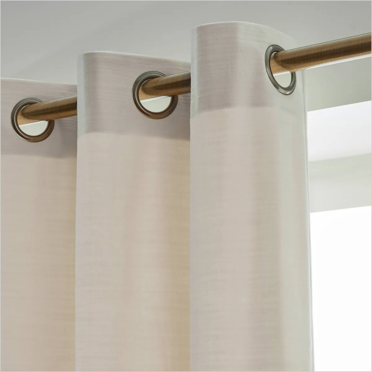 Tenda in velluto goffrato (180 x 260 cm) Maela Beige