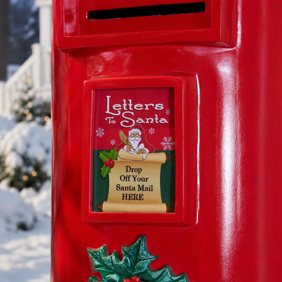 Cassetta postale (H100 cm) Santa Rosso