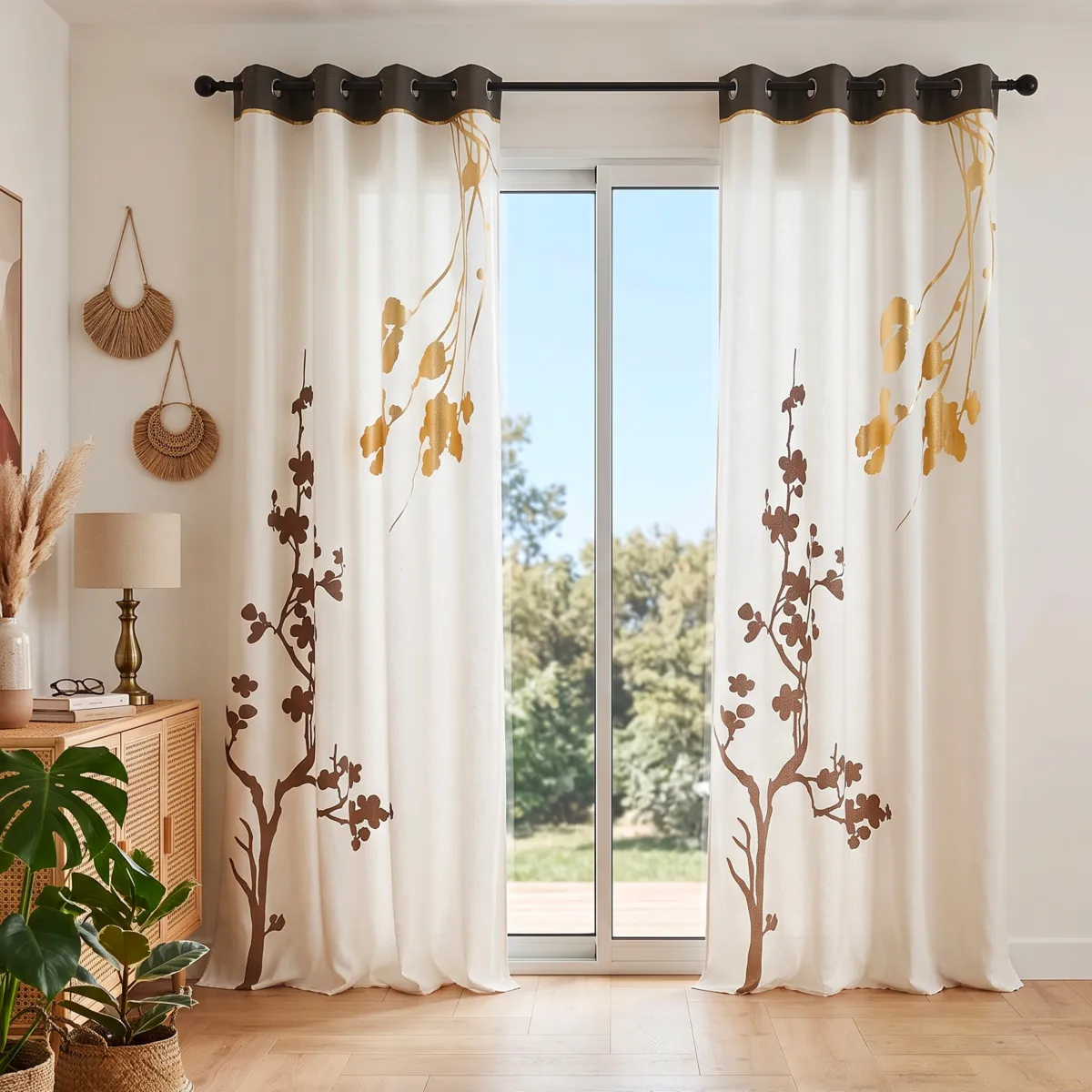 Vorhang aus recycelter Baumwolle (140 x 260 cm) Zen Beige - Gardinen / Vorhänge / Rollos