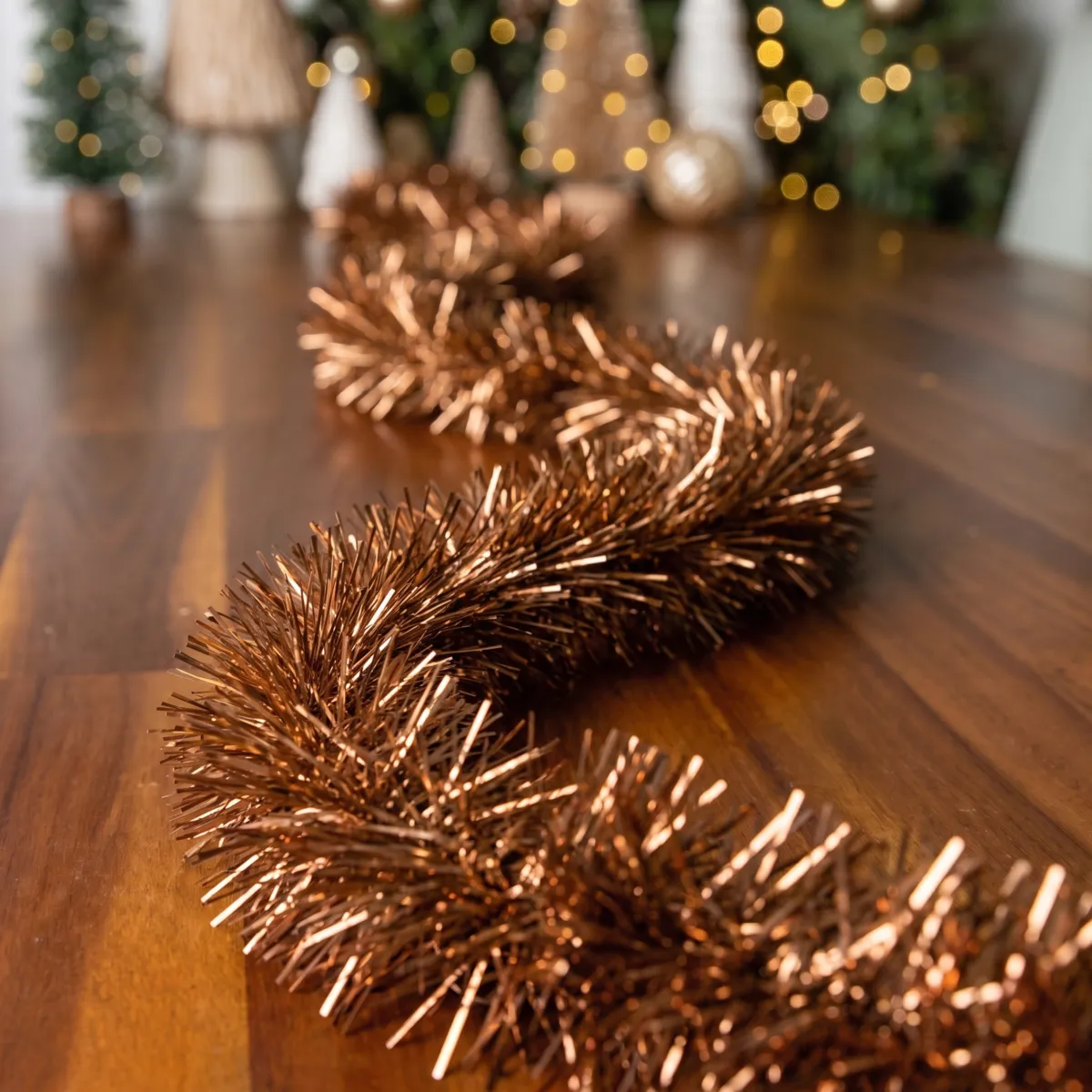 Guirnalda de Navidad (D7 cm) Luxe Alpine Caramelo
