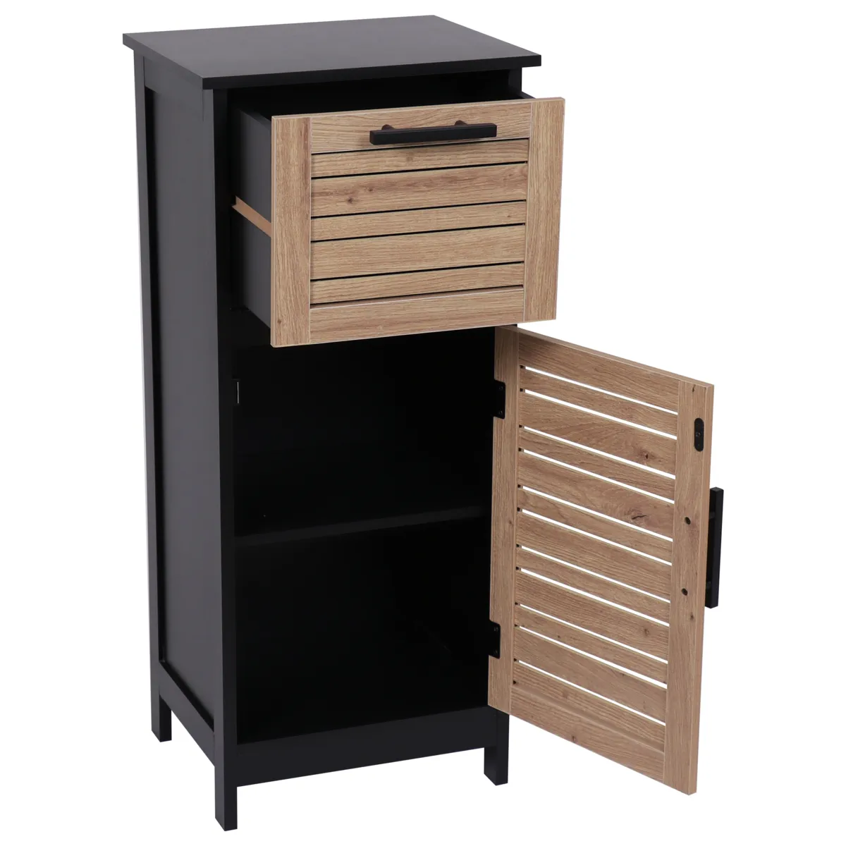 Mueble bajo de baño (37 x H83 cm) Bergen Negro