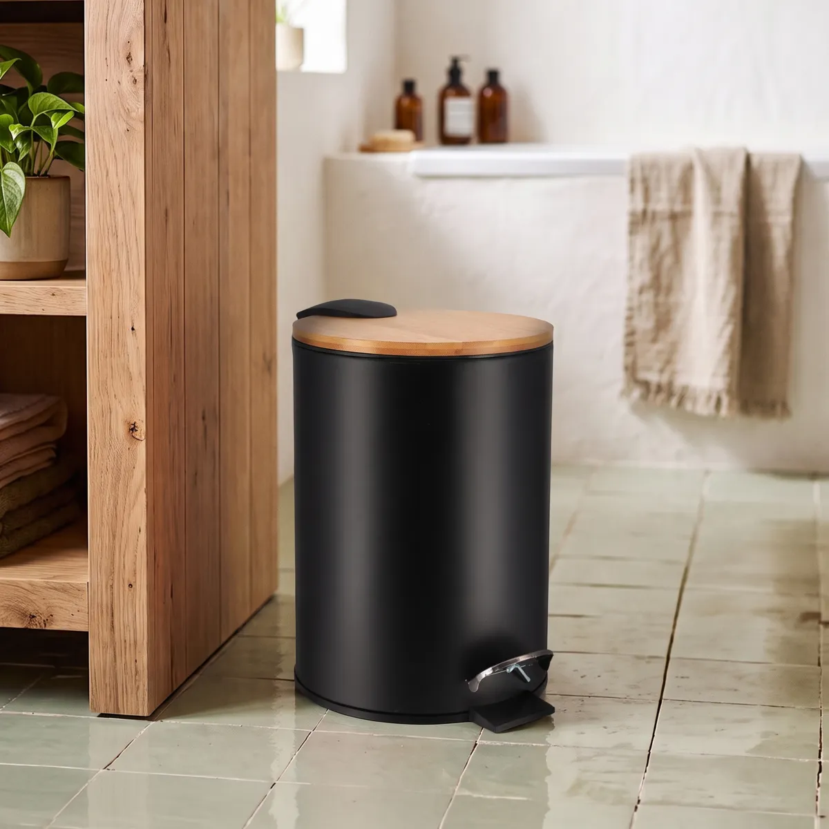 Cubo de pedal con freno Timeless Negro
