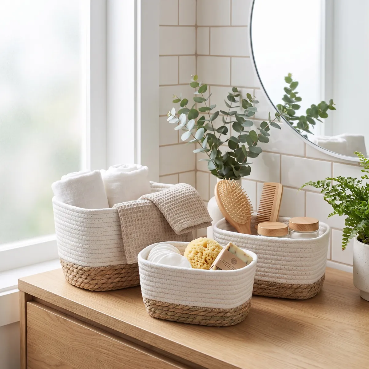 Set di 3 contenitori Timeless Bianco