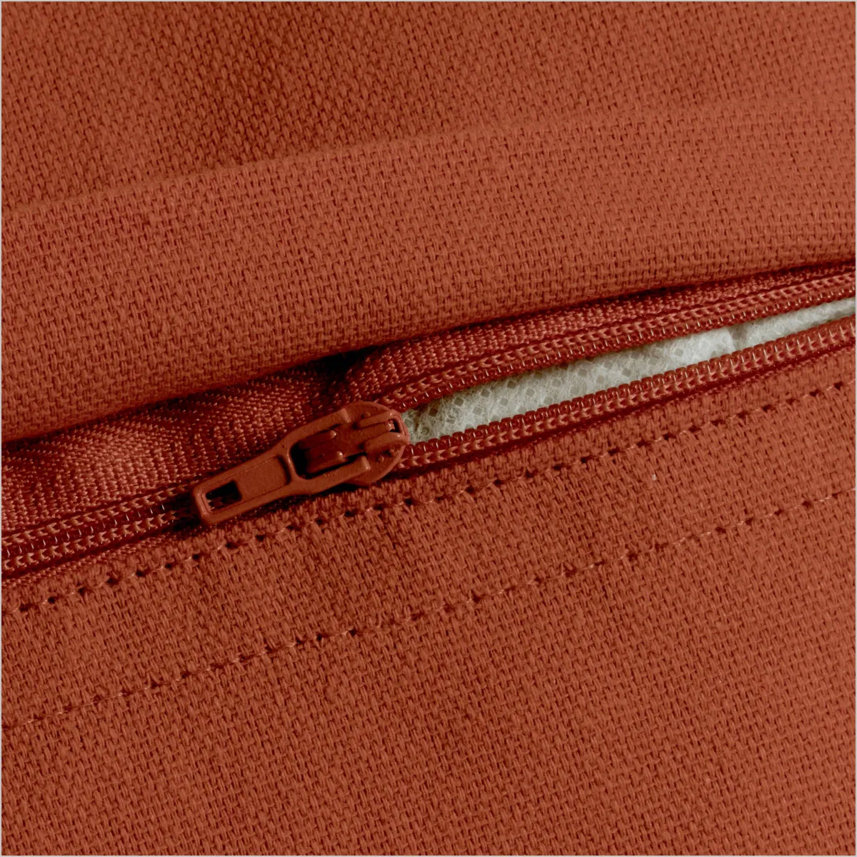Coussin carré coton (60 x 60 cm) Pixel Terracotta