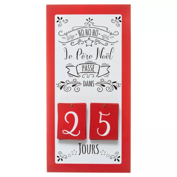 Adventskalender aus Holz mit Nachricht wiederverwendbar