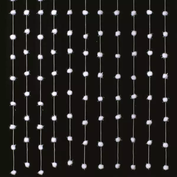 Rideau de fen�tre (90 x H200 cm) Groenland Blanc neige