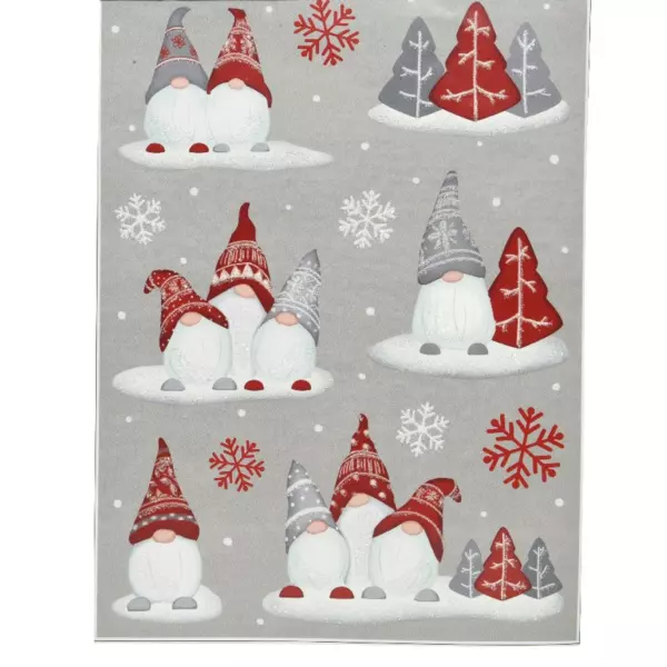 Statische sticker Kerstkabouter