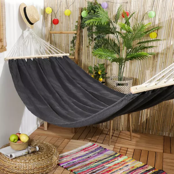 Toile de hamac Nature douce Gris fonc�