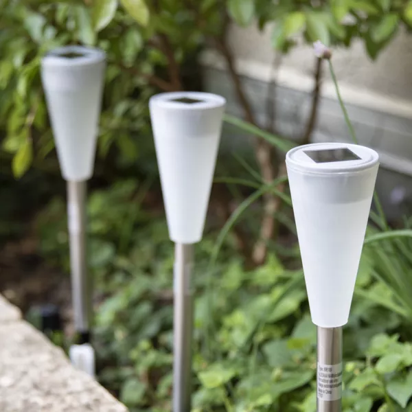 Set di 10 paletti solari da giardino (H26 cm) Marly - Multicolore