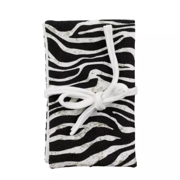 Pochette � bijoux de voyage (26 x 27 cm) Z�bre Noir