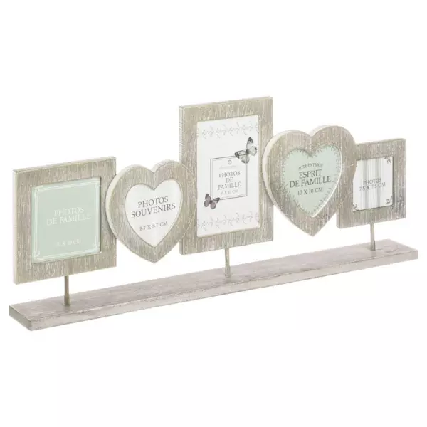 P�le-m�le 5 billeder i tr� (H22 cm) Landlig �nd