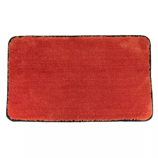 Alfombra para ba�o antiderrapante (75 cm) Black Line Terracota / negro