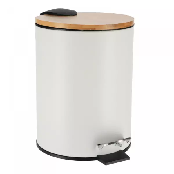 Cestino a pedale con chiusura rallentata Timeless Bianco