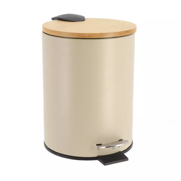 Pedalspand med faldh�mmer Timeless Taupe