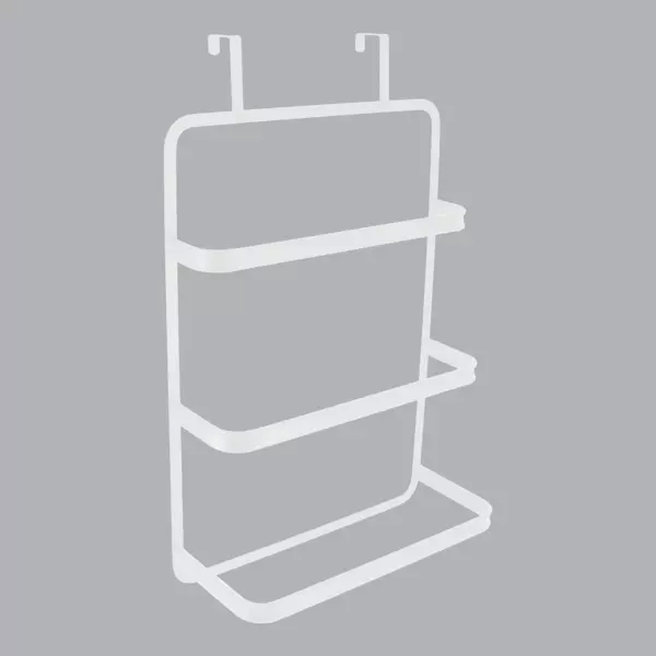 T�r-Handtuchhalter 3 Stangen M�tal Wei�