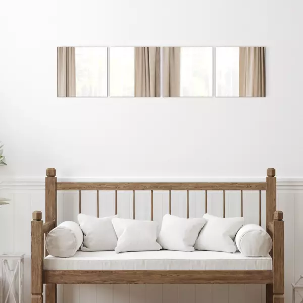 Set di 4 specchi Quadrati Grande modello