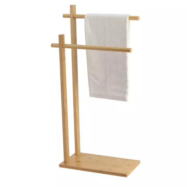 Handdoekrek 2 stangen bamboe (H86 cm) Anako Natuurlijk