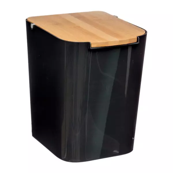 Poubelle en bambou (H24 cm) Baltik Noir