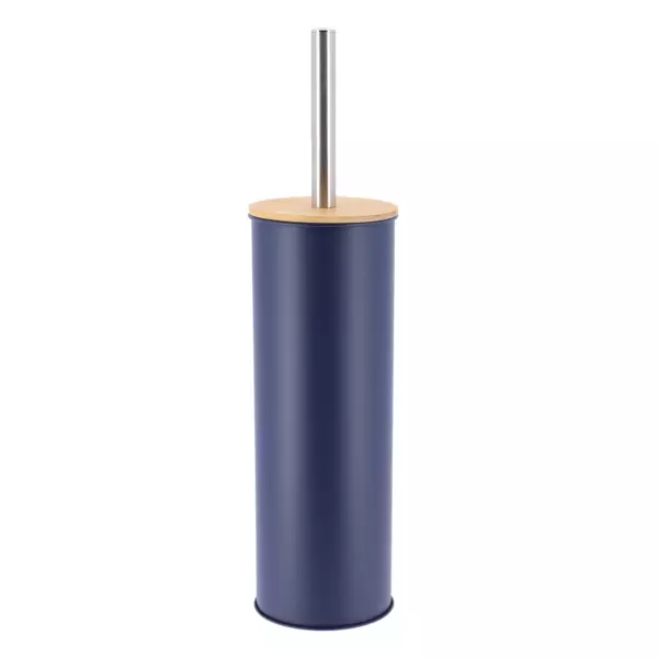 Blauwe tijdloze WC-borstel