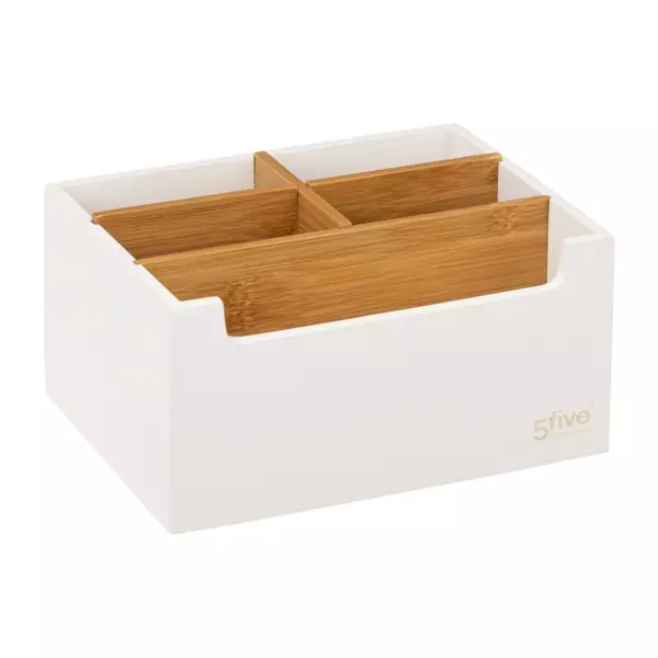 Portaoggetti 5 scomparti Natureo Bianco