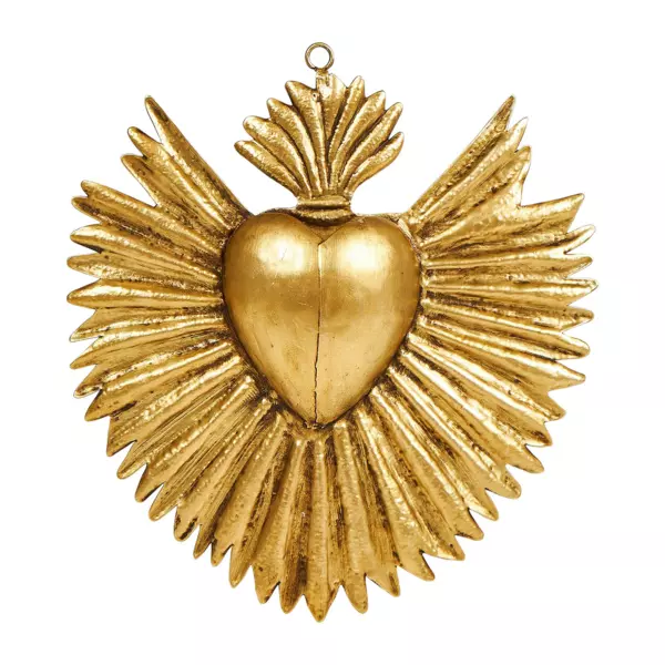 V�gdekoration i metal (H18 cm) Exvoto Guld