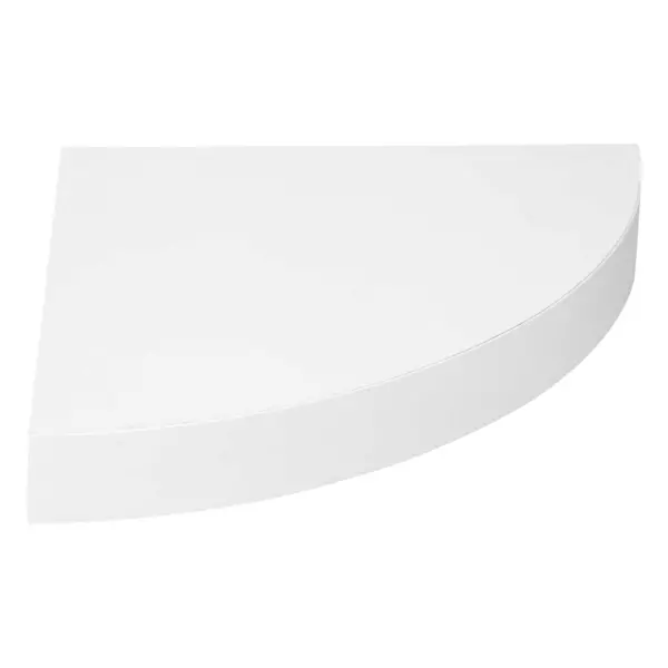 Mensola angolare in legno (25 cm) Bianco