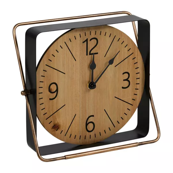 Horloge à poser en métal (H25 cm) Galway Noir