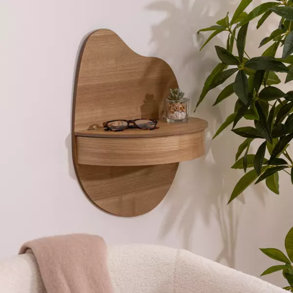 Wandregal Holz Giuseppe Beige