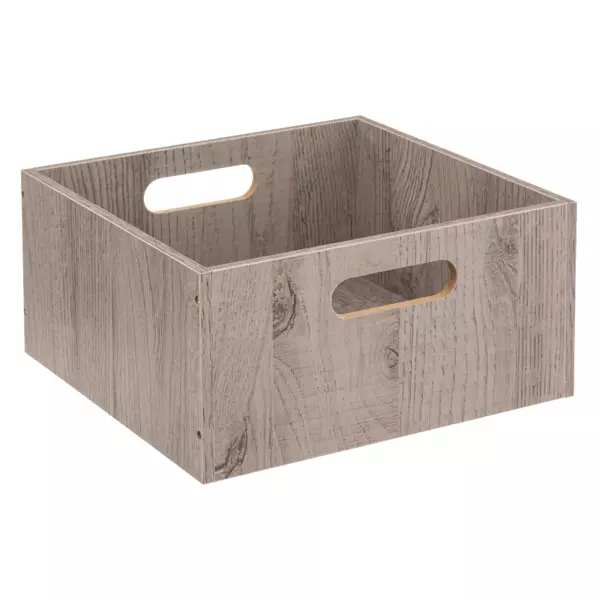 Boite de rangement (31 x 31 x 15 cm) Mano Grise