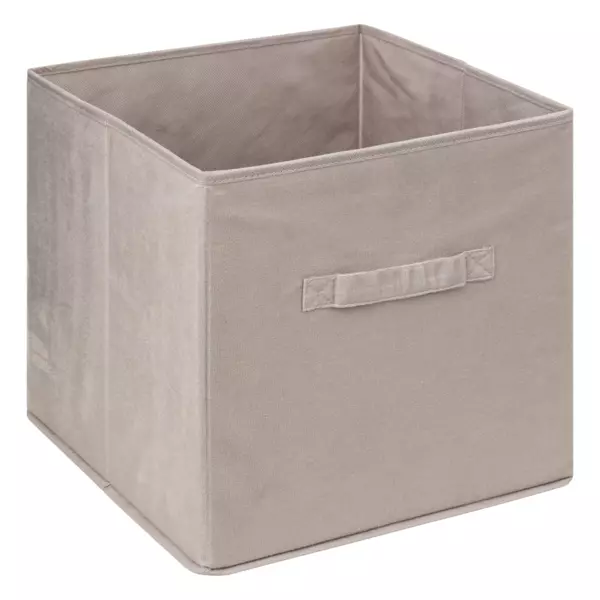 Faltbox (31 x 31 cm) Velours Leinen