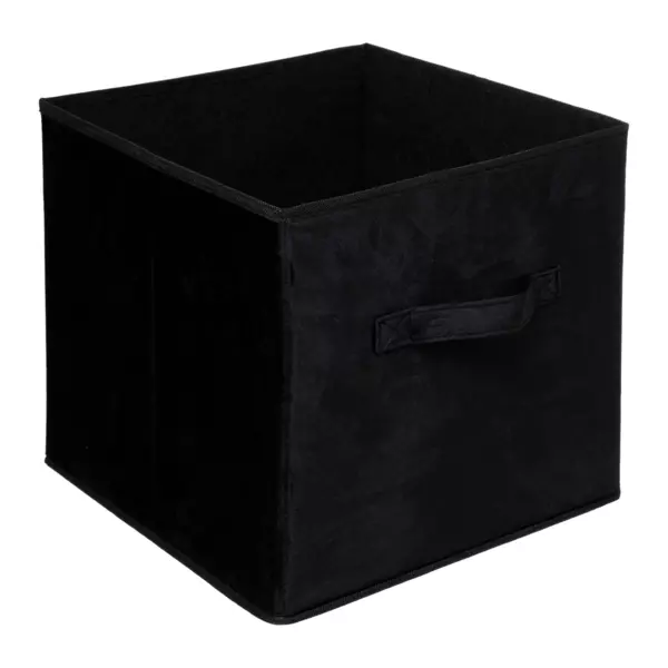 Opbergbox fluweel (31 x 31 cm) Marin Zwart