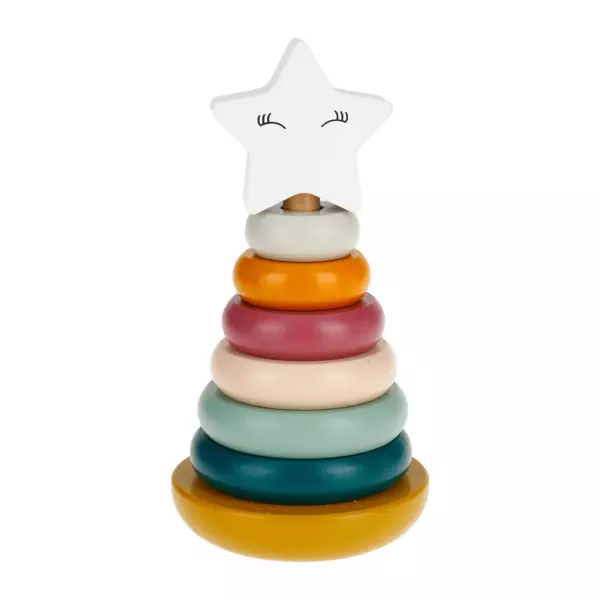 Pyramide � empiler bois Stella Multicolore