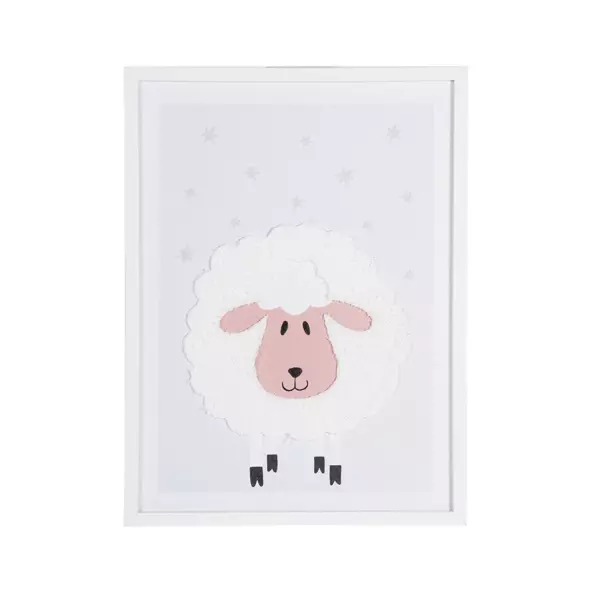 B�rnev�gkunst (30 x 40 cm) Hvid F�r