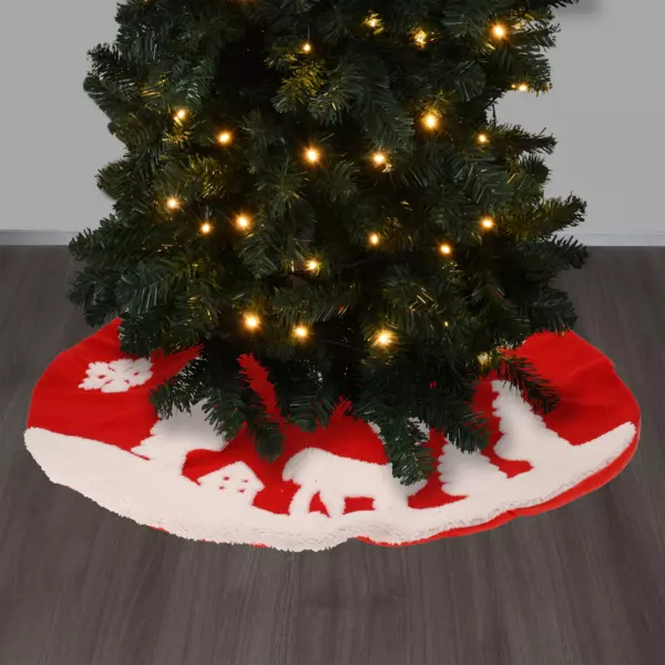 Zierkorb f�r Baumst�nder Wald Rot