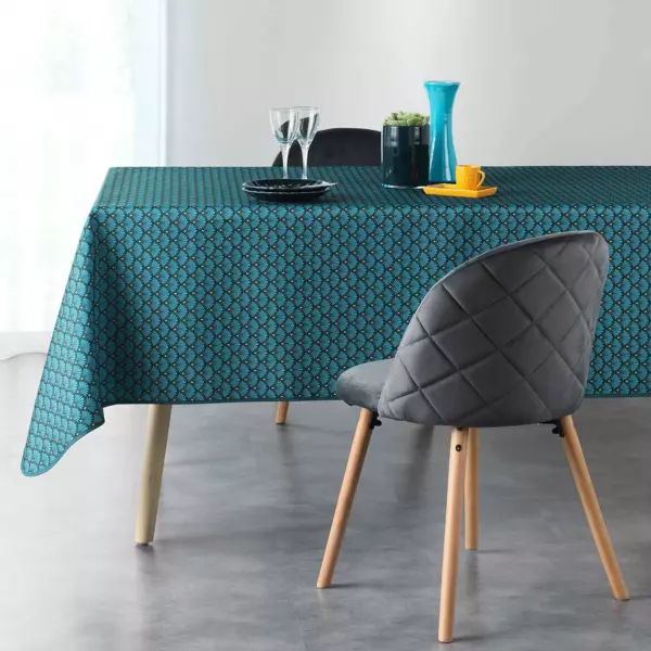 Mantel rectangular antimancha (L240 cm) Artchic Azul