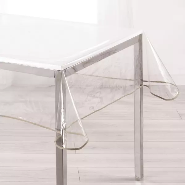 Rechteckige PVC-Tischdecke (L240 cm) Outdoor Taupe