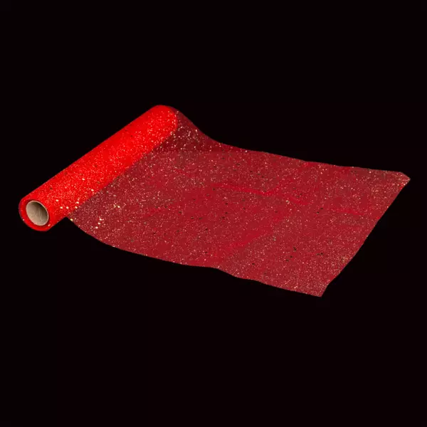 Tischl�ufer Pailletten Rot