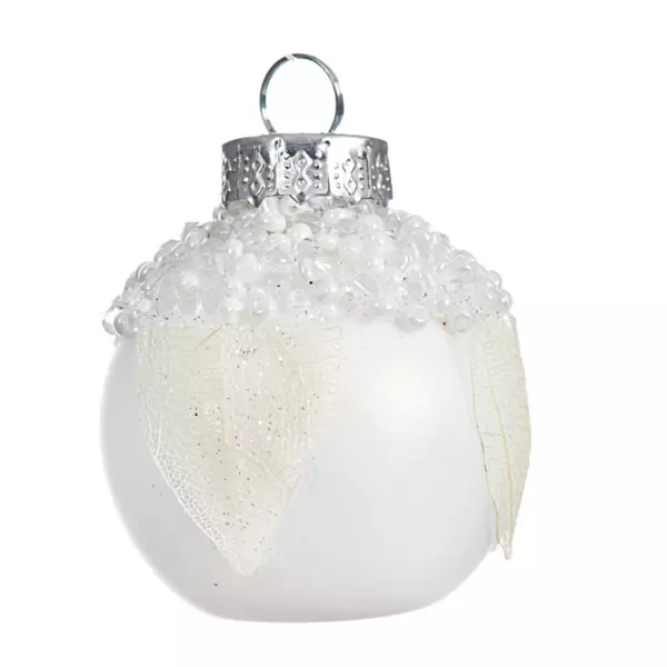 Confezione di 6 segnaposto porta men� Perleo Bianco