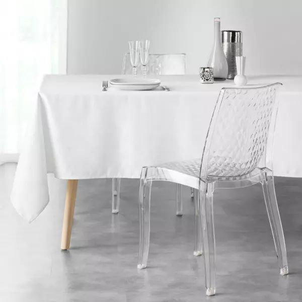 Mantel rectangular (L240 cm) Etoiles Blanco