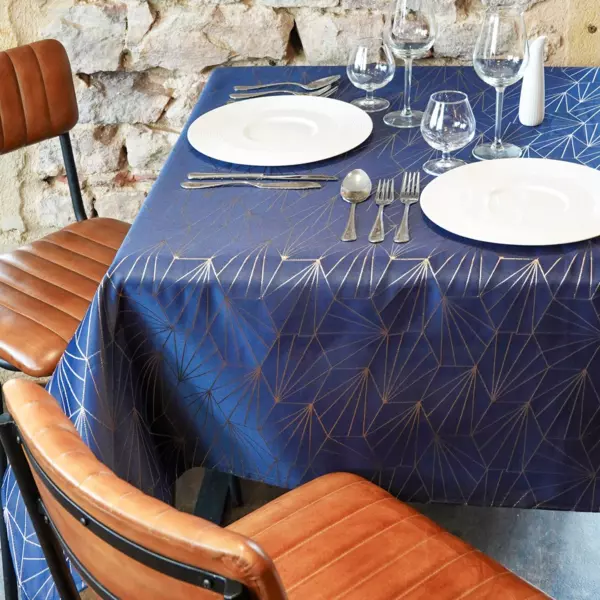 Tovaglia rettangolare (L300 cm) Facette Blu