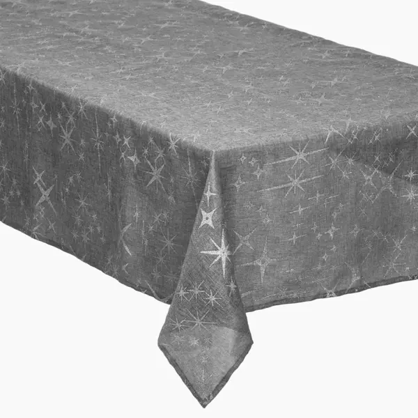 Nappe de No�l rectangulaire (140 x 240 cm) Caneva Gris