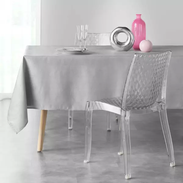 Mantel rectangular (L240 cm) Etoiles Gris