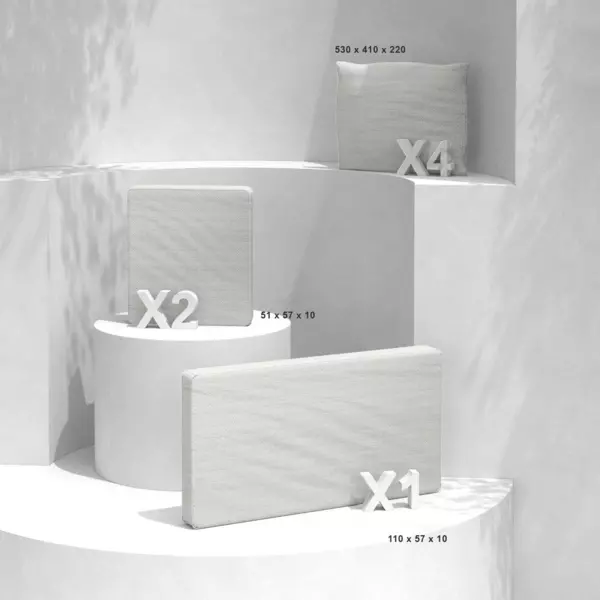 Fundas de coj�n de reemplazo para el conjunto de jard�n Calvi 4 personas - Beige