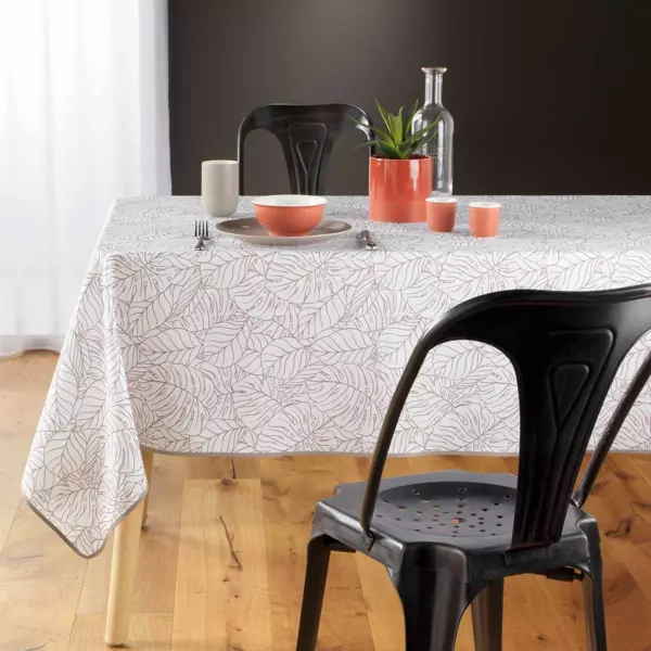 Tafelkleed rechthoekig vlekbestendig (L240 cm) Solea Wit