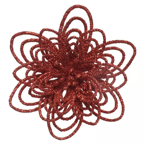 Confezione di fiori Floralia su clip Rosso