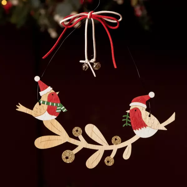 Corona de Navidad Oiseaux