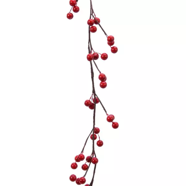 Guirlande de Baie laquée (130 cm) Célénia Rouge