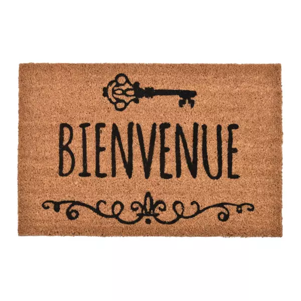 Paillasson Coco ( 40 x 60 cm) Bienvenue Beige