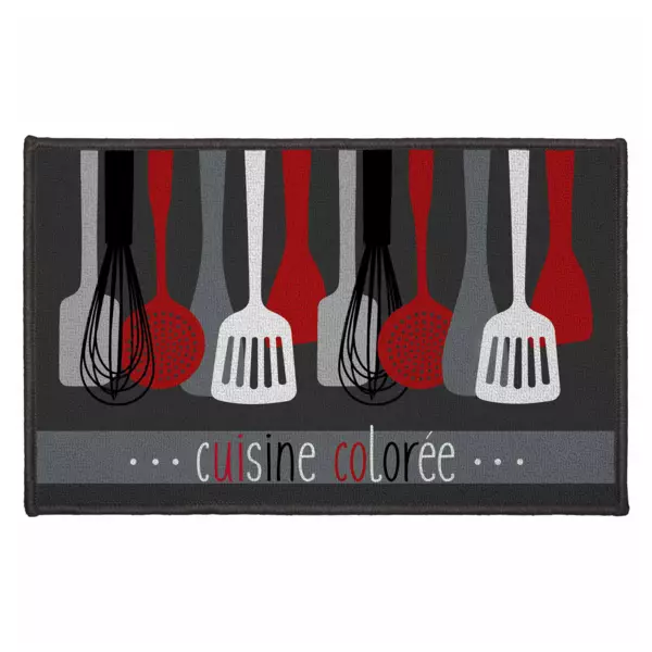 K�chenteppich (80 cm) 'Cuisine color�e' Rot