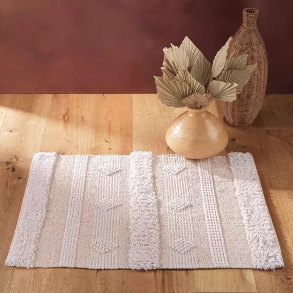 Teppich (90 cm) Athos Cremeweiß